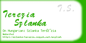 terezia szlanka business card